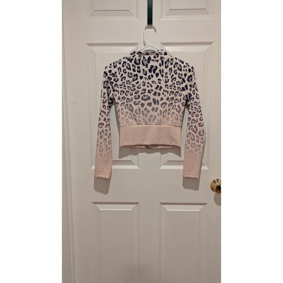 Noire Blanc Size XS Leopard Gradient Jacket - Picture 5 of 9